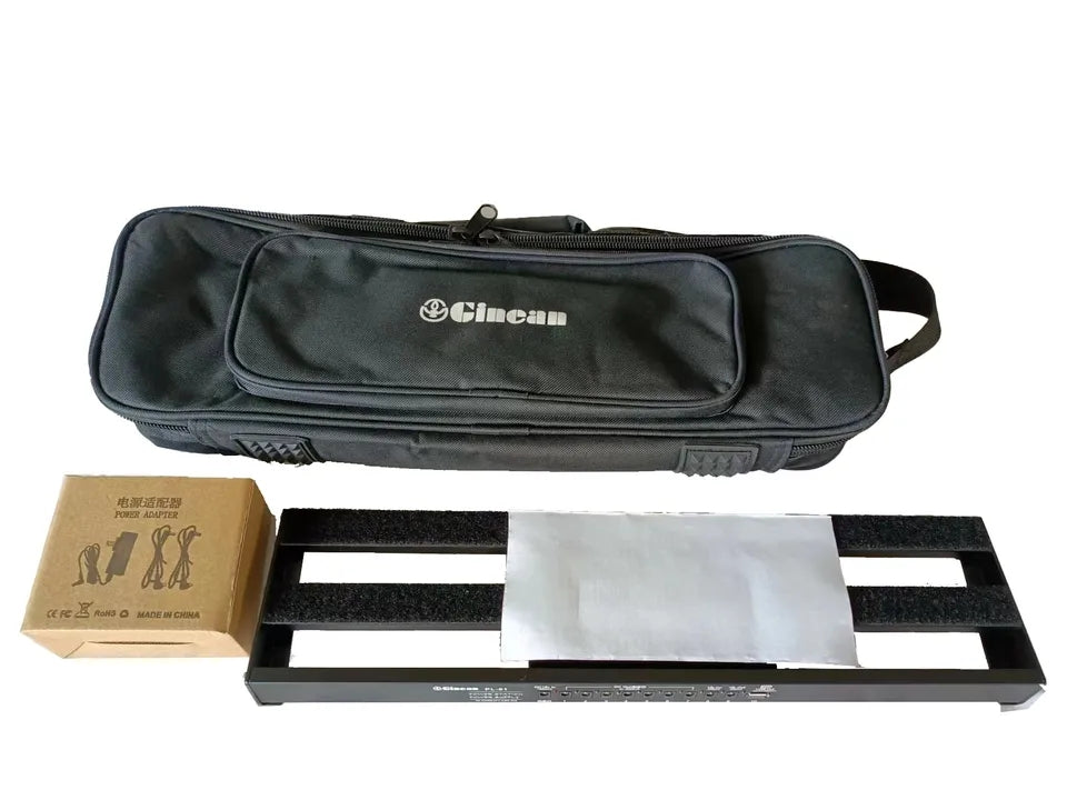 Pedalboard para pedales de efecto con fuente de alimentación integrada
