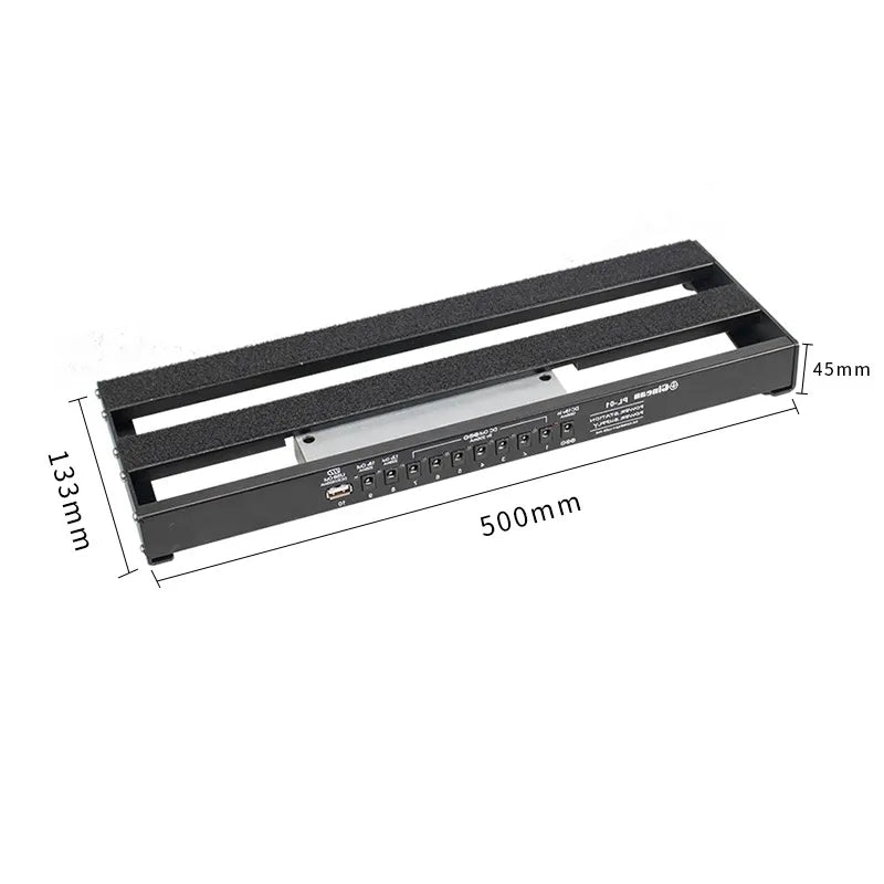 Pedalboard para pedales de efecto con fuente de alimentación integrada