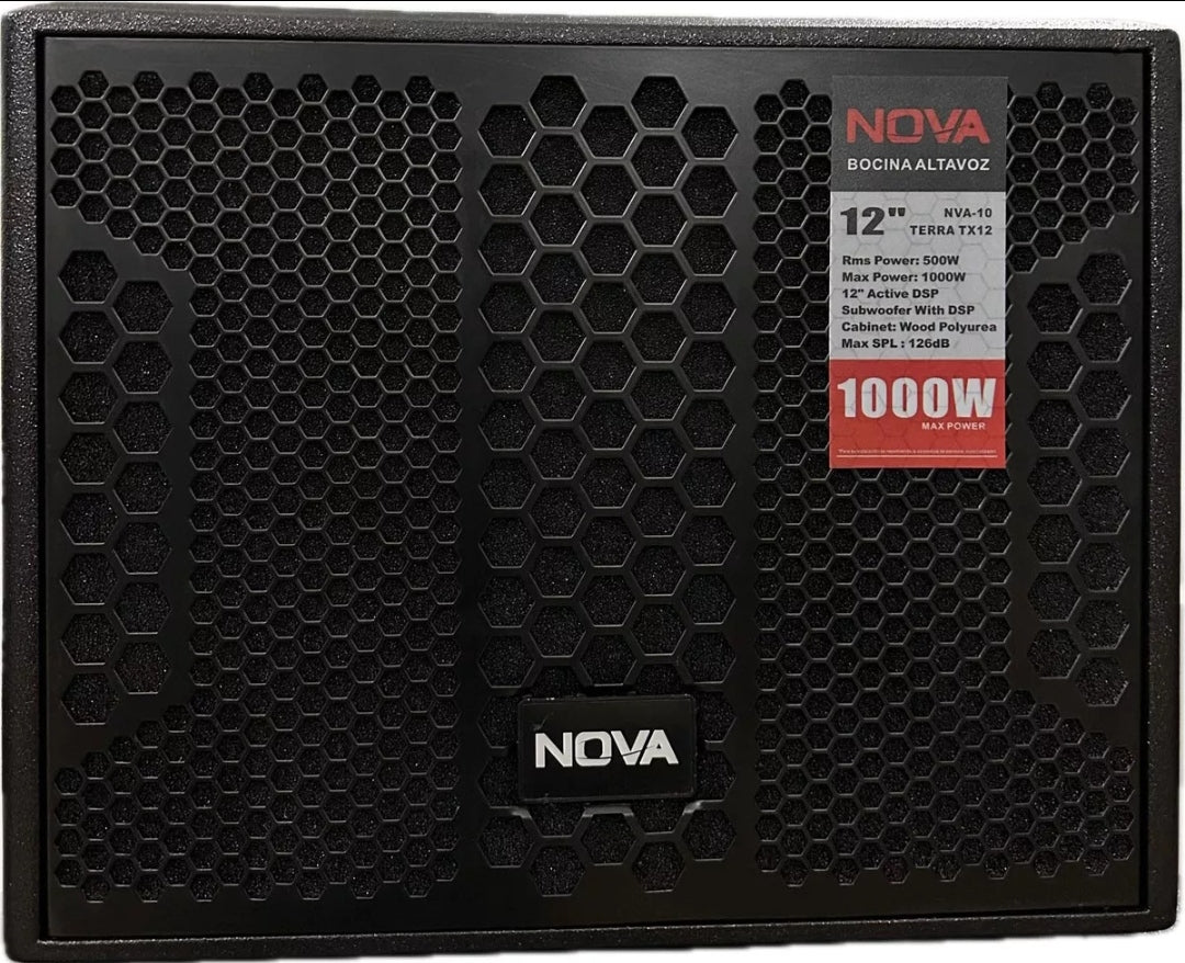 NOVA TERRA TX12 Subwoofer Amplificado 500w RMS
