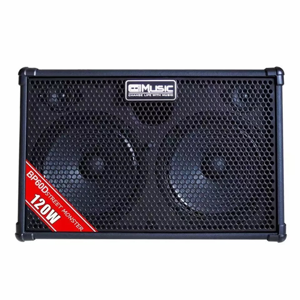 CoolMusic BD60D amplificador de Guitarra Electroacustica 120W, piano, Saxofon, Voz con Efectos