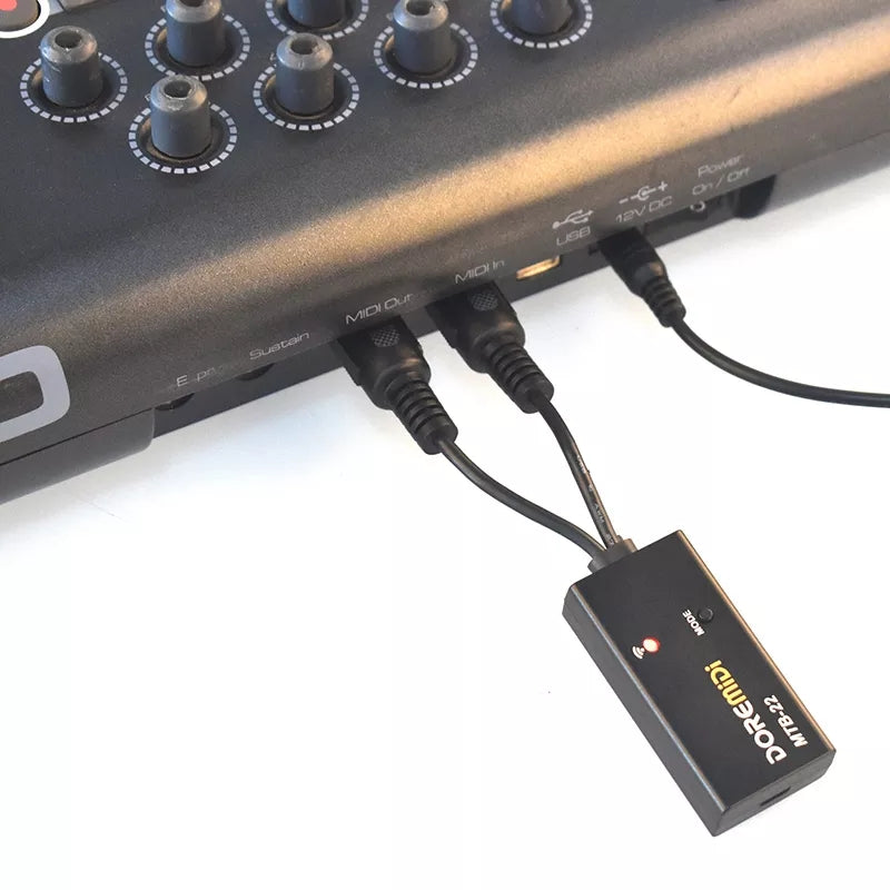 DOREMIDI Adaptador midi a Bluetooth inalambrico