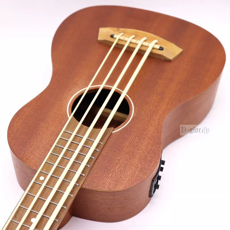 Ukelele Bass electroacustico Natural con EQ.