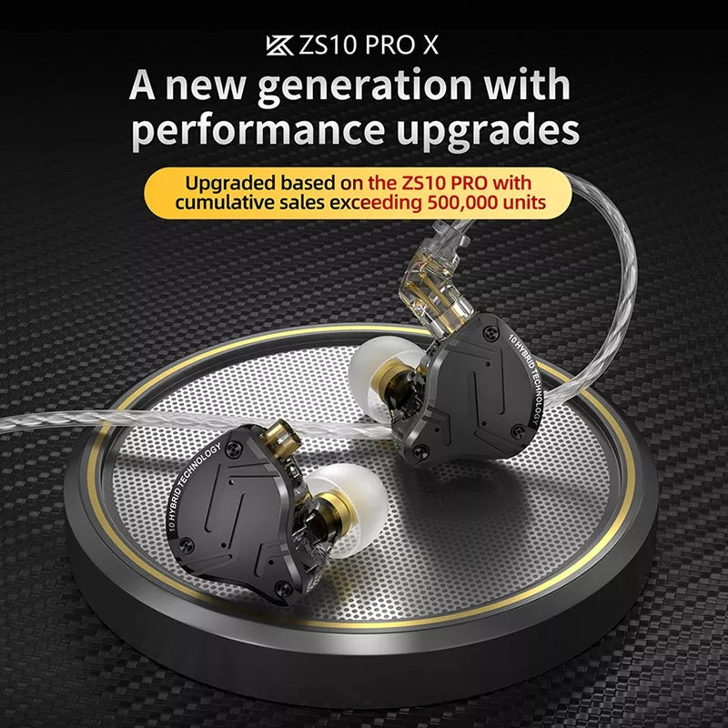 KZ ZS10 PRO X Black auriculares