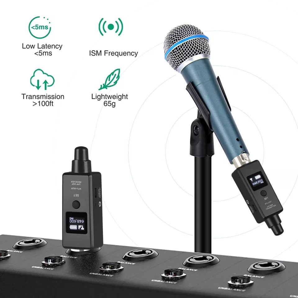Sistema inalámbrico para Micrófono XLR