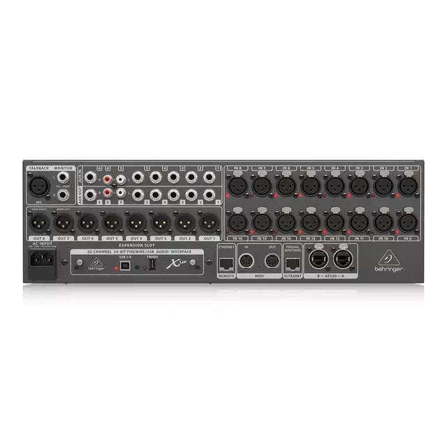 Beringher X32 Rack Mezcladora de digital 32 canales