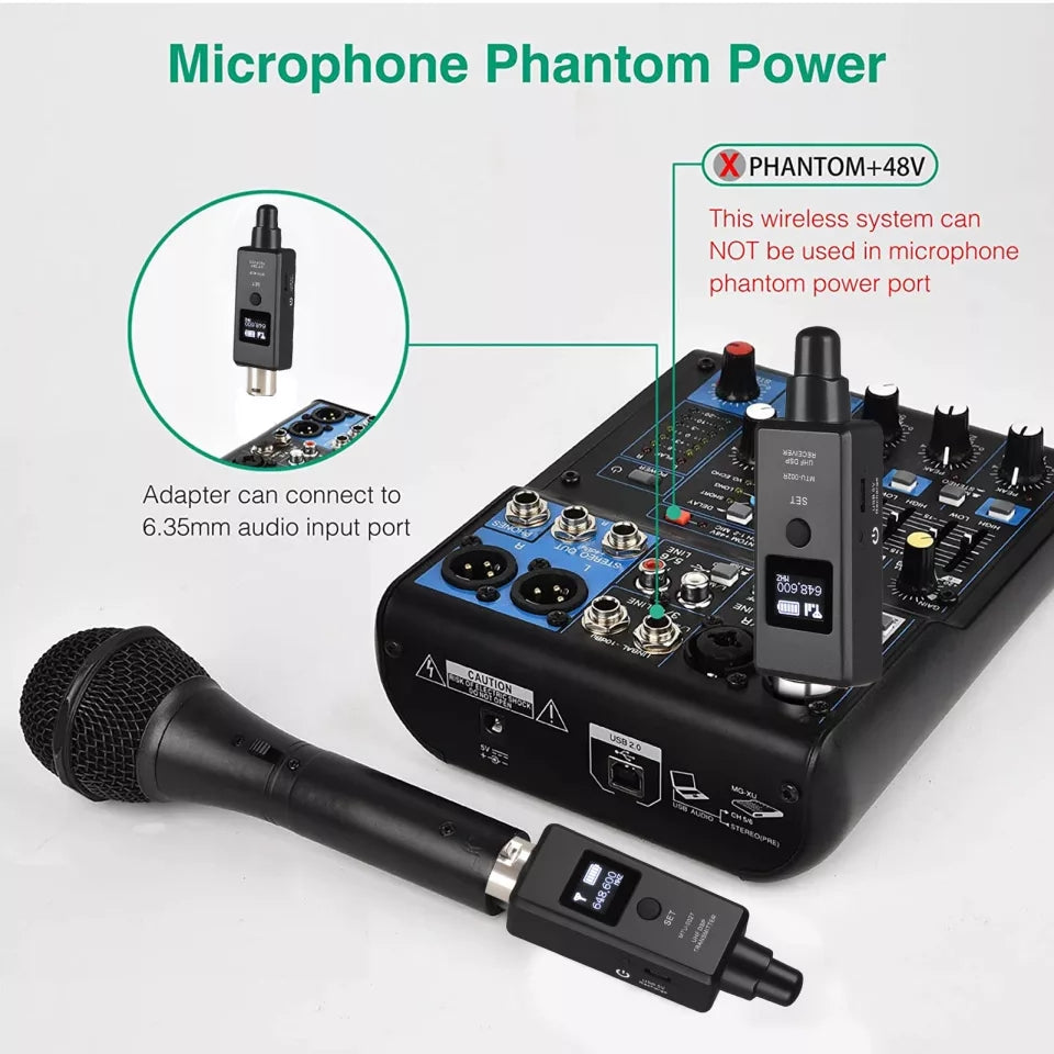 Sistema inalámbrico para Micrófono XLR