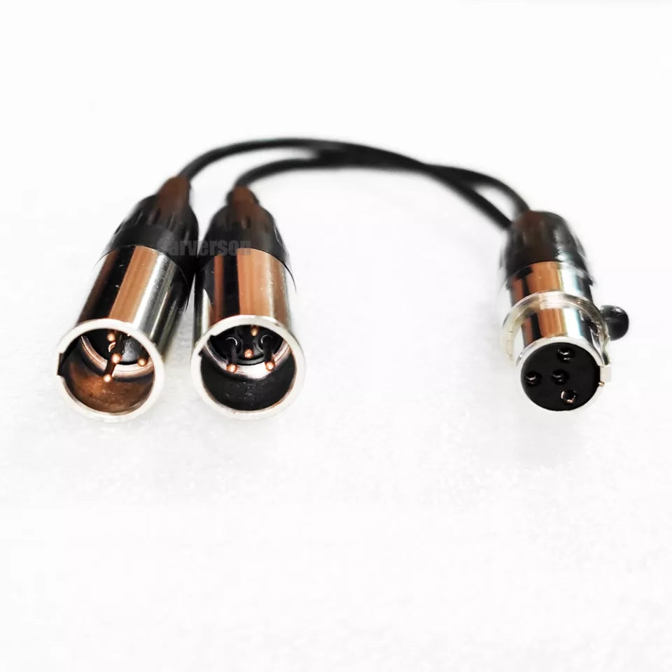 Cable Extensión Y TAF4 para bodypack shure mini XLR 4 pin