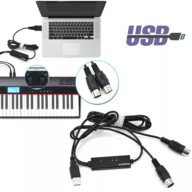 DOREMIDI Convertidor Midi a USB