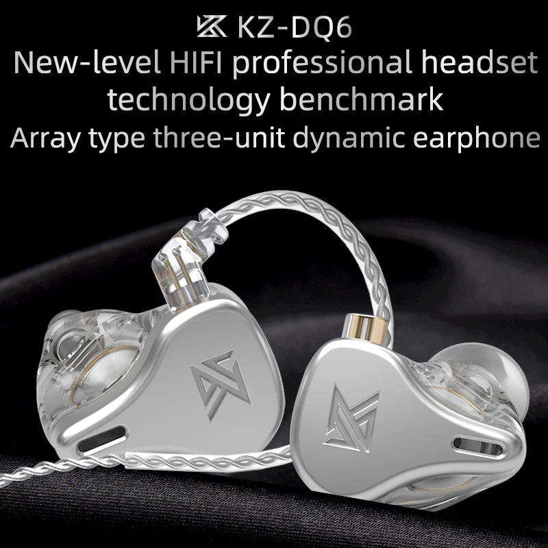 KZ DQ6 Auriculares In Ear 3 Drives (3DD)