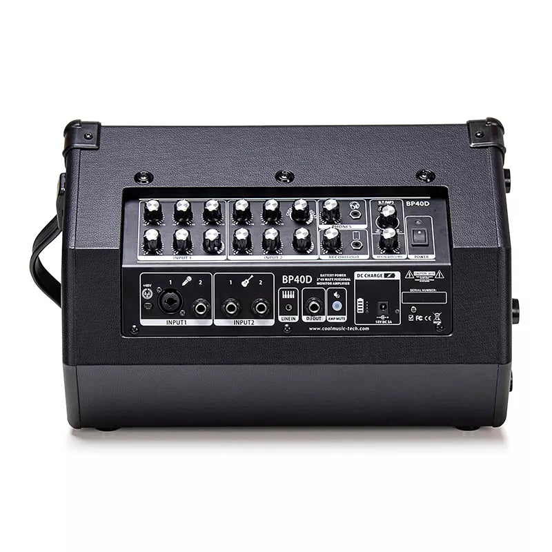 CoolMusic Amplificador de Guitarra BD40D 80W con Tarjeta de Audio