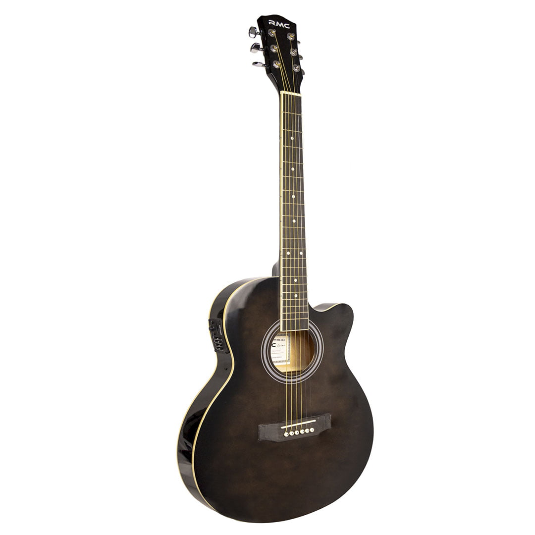 RMC Guitarra Electroacústica Jumbo Thinline negra