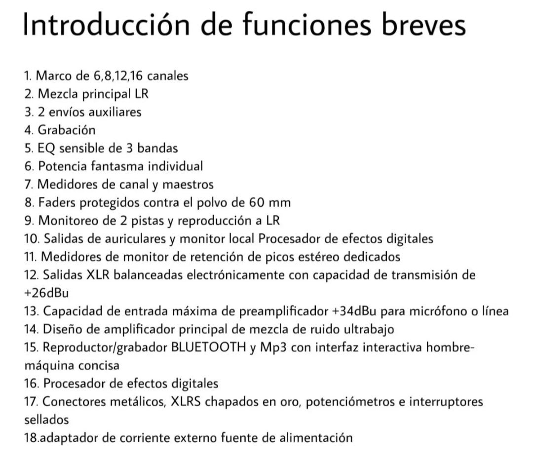 Mezcladora profesional 12 canales