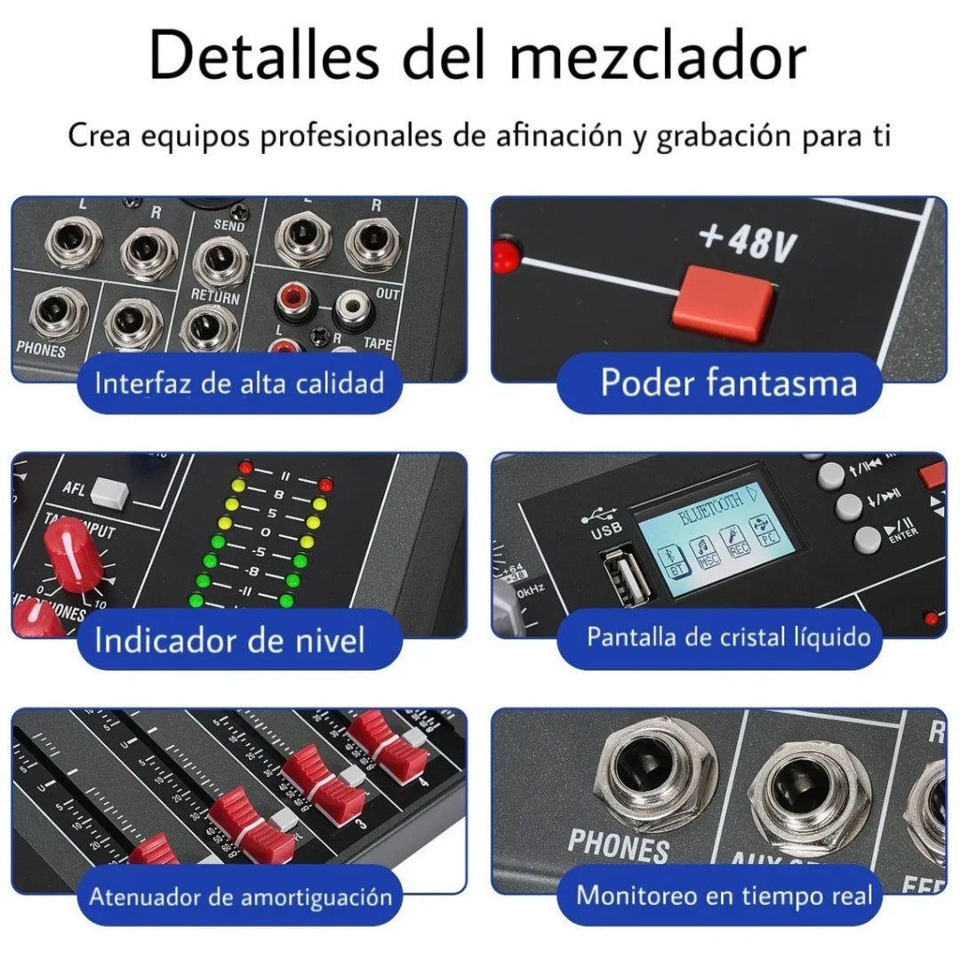 Mezcladora profesional 12 canales