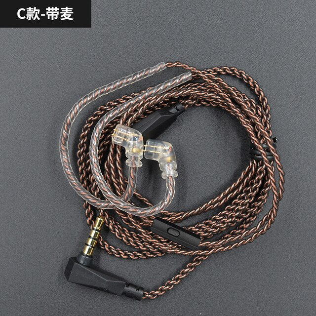 KZ cable de Auriculares 8 Core OFC
