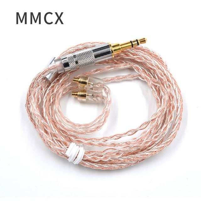 KZ Cable de Auriculares 8 Core Copper plata