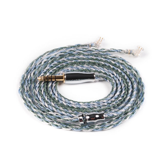 YINYOO Cable de Auriculares 16 Core Silver Plated