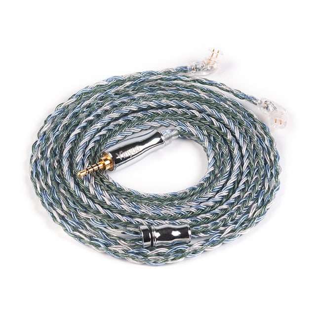 YINYOO Cable de Auriculares 16 Core Silver Plated