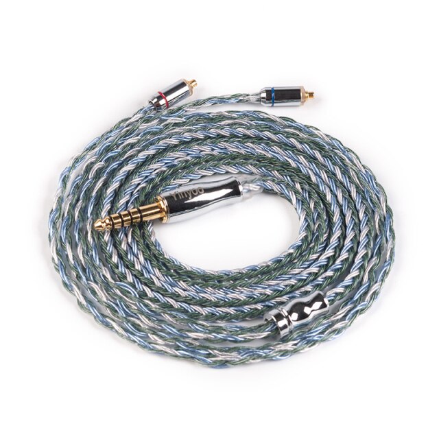 YINYOO Cable de Auriculares 16 Core Silver Plated