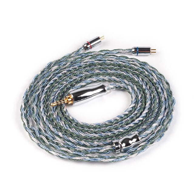 YINYOO Cable de Auriculares 16 Core Silver Plated