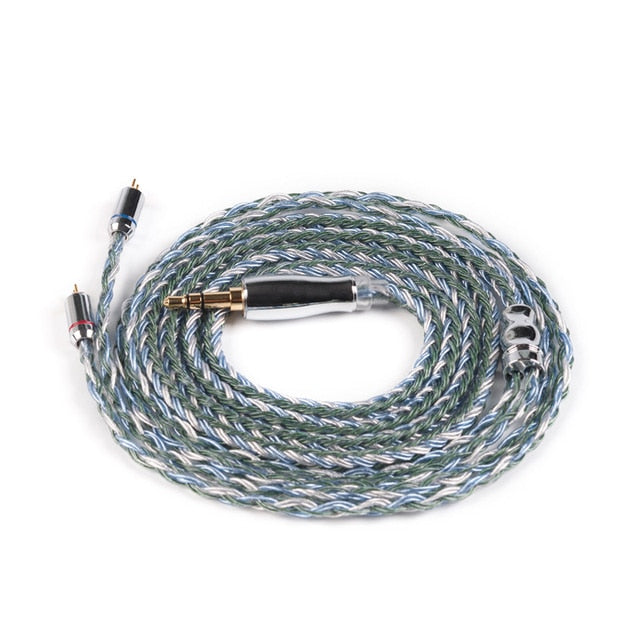 YINYOO Cable de Auriculares 16 Core Silver Plated