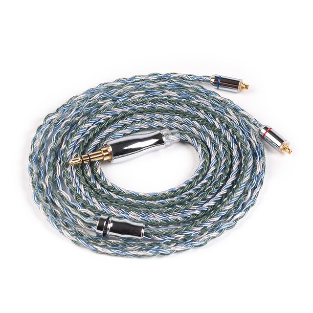 YINYOO Cable de Auriculares 16 Core Silver Plated