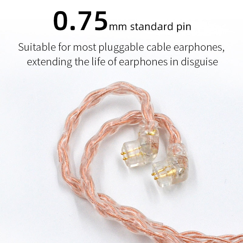 KZ Cable de audio para auriculares in ears libre de oxigeno 152 cores 8 nucleos