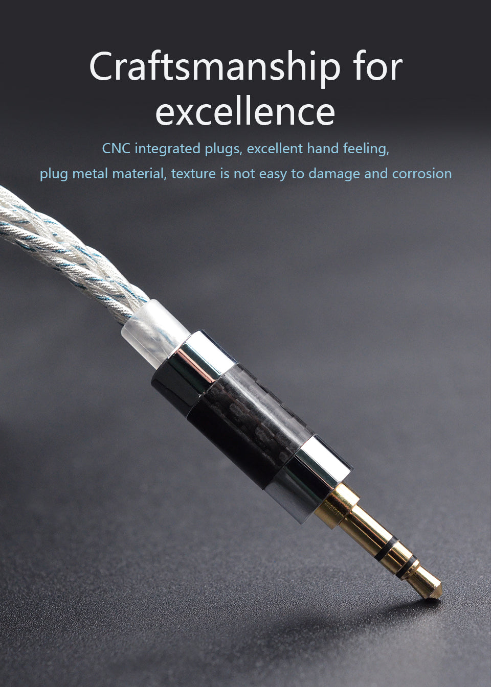 KZ cable plata de Audio 8 Nucleos 784 cores para Auriculares.