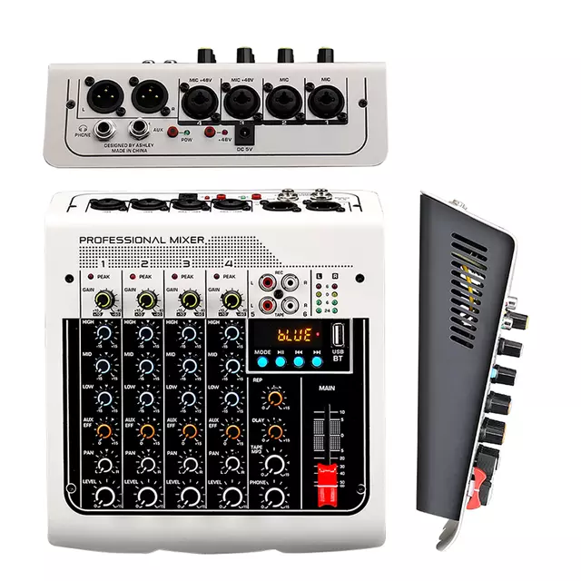 MIX-400 Mezcladora de Audio Profesional 6 Canales