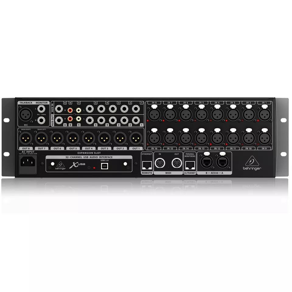Beringher X32 Rack Mezcladora de digital 32 canales
